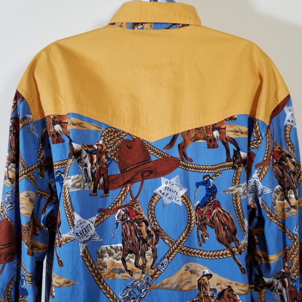 Handmade Western Cowboy Shirt, extra large - Picture 3 of 11